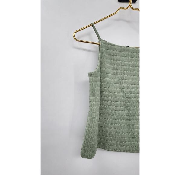 LNA Lena High Neck Tank Sage Square Neck Tank Top Green Size XS - Picture 5 of 8